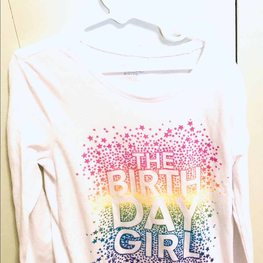Happy birthday Shirt Sz Girls M